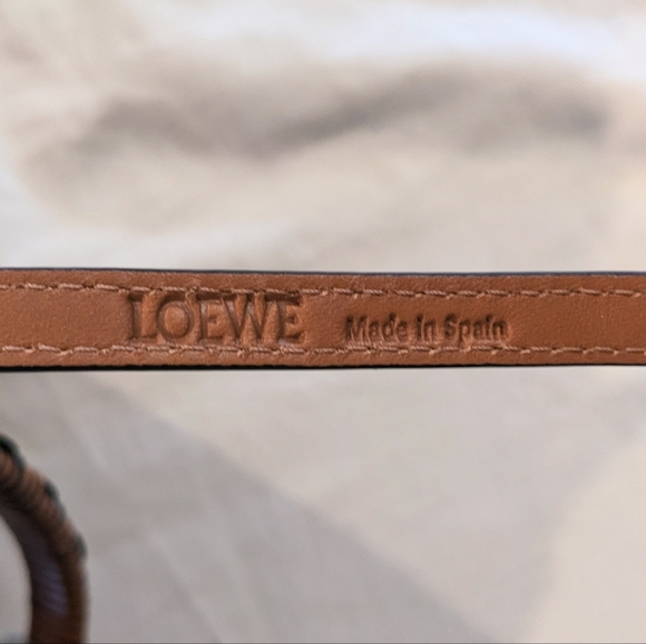 $2,200✨LOEWE 🌺 SS21 Woven Top Double Handle Raffia Basket Tote Bag - Picture 11 of 14